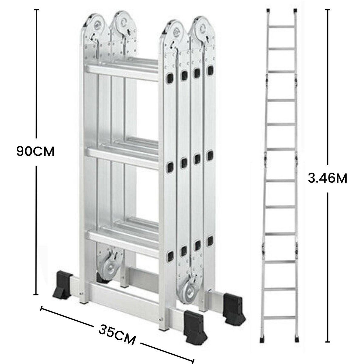 4by3 Multipurpose Aluminium Ladder