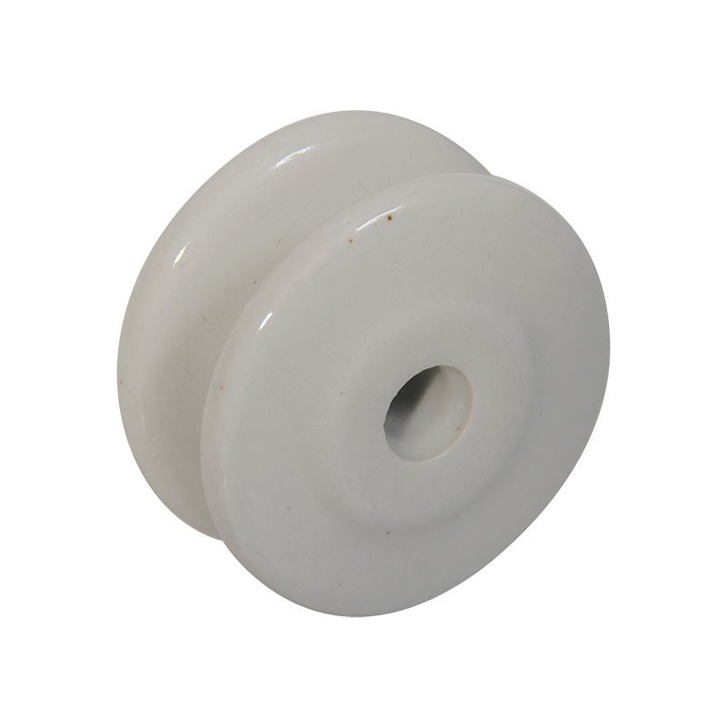Bobbin Reel Insulator porcelain off white
