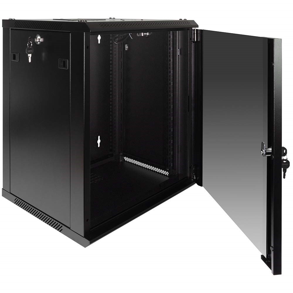 12U Data Cabinet (600mm x 450mm) - Back View