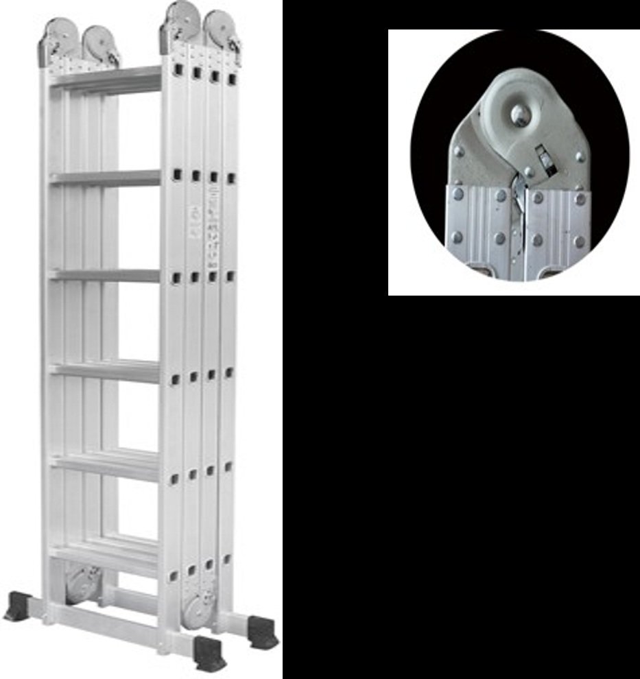 4by 6 Multipurpose Aluminium Ladder - Front View
