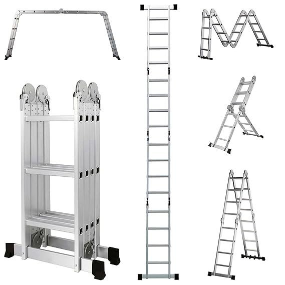 4by3 Multipurpose Aluminium Ladder - Back View