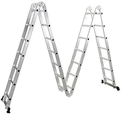 4by 7 Multipurpose Aluminium Ladder - Front View