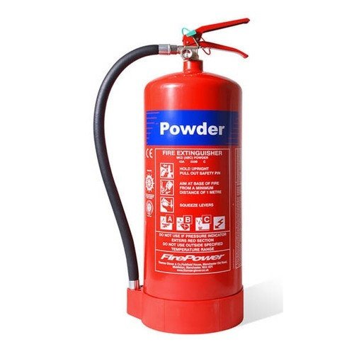 9kg DCP (Dry Chemical Powder) Fire Extinguisher - Front View