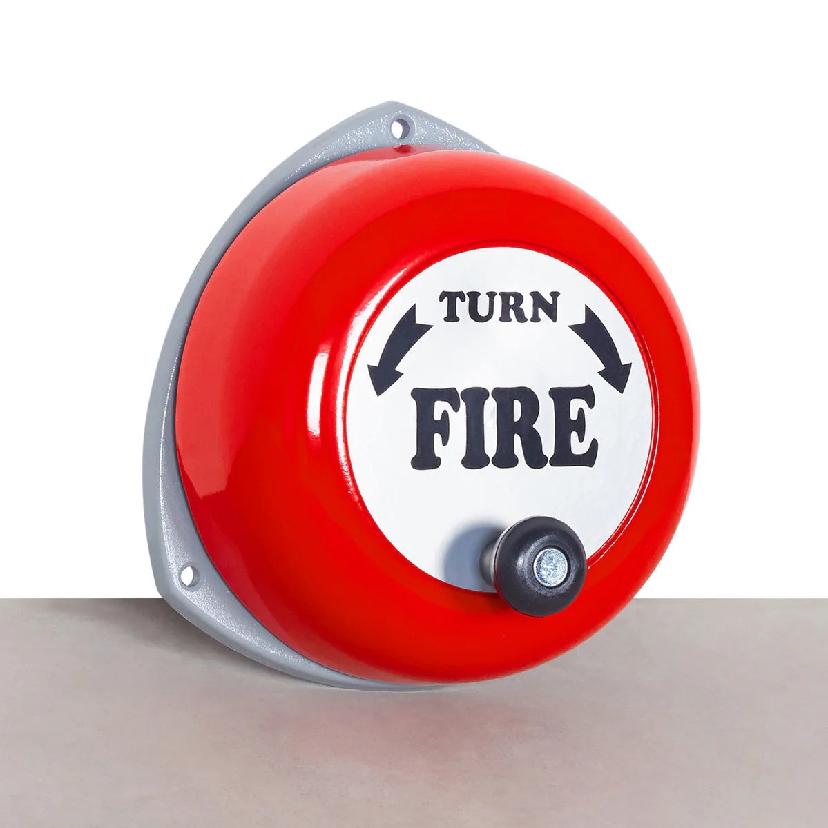 manual gong fire bell - Back View
