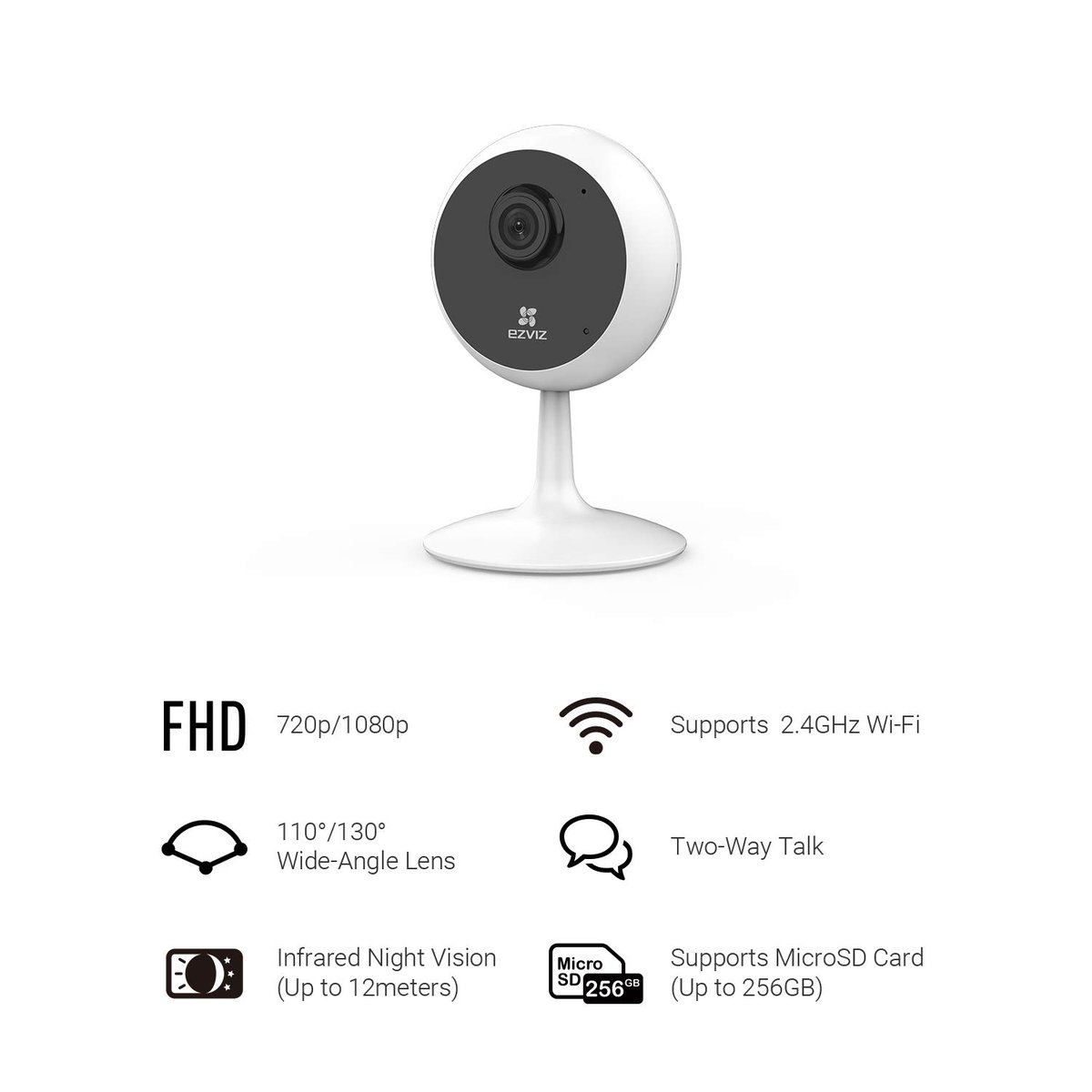 Ezviz Smart Home Camera C1c 2-Pack - Front View
