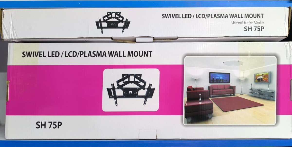 Double arm Tv bracket full motion - Back View