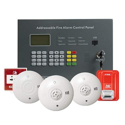 Asenware Single Loop Addressable Fire Alarm Control Panel - Back View